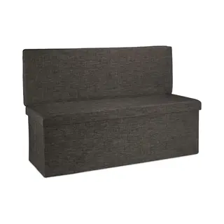 Zitbank Met Opbergruimte - Opvouwbaar - Met Leuning - Deksel - 73 X 114 X 38 Cm - Bruin