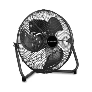 Trotec Bodenventilator Tvm 15 – 37 W, Ø 38 Cm, 3 Geschwindigkeiten, Neigbar, Metallgehäuse, Starke Luftzirkulation Für Zuhause, Büro Oder Studio -