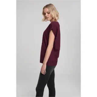 Urban Classics Ladies Extended Shoulder Tee T-Shirt Rundhals Kurzärmel Baumwolle, Trikot