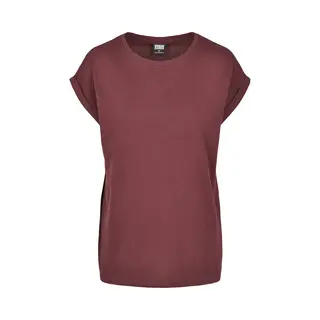 Urban Classics Dames Extended Shoulder Tee T-Shirt Rundhals Korte Mouwen Katoen, Tricot