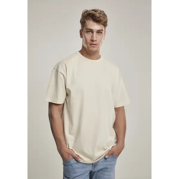Urban Classics - Organic Basic Heren T-shirt - 2XL - Creme thumbnail