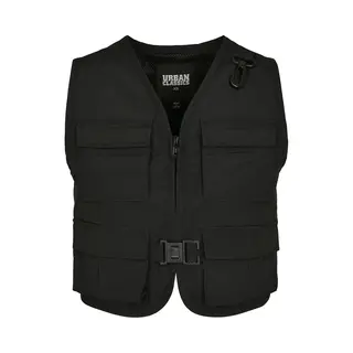 Urban Classics Damen Ladies Short Tactical Vest Jacke, Black, S