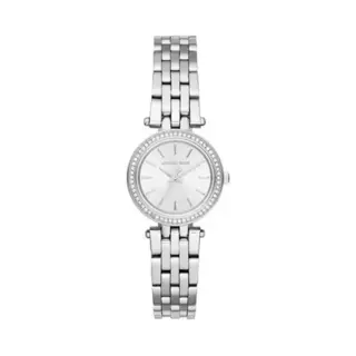 Michael Kros Michael Kors Darci MK3294 Women's Petite Watch – 26mm Silver Dial Silver Bracelet