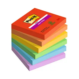 Post-It 7100258795 note paper Square Multicolour 90 sheets Self-adhesive