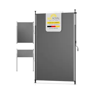 Sol Royal Balkonzonwering KM5 – Zonder Boren 200 X 310 Cm – Zichtbescherming & Zonwering Klemzonwering Verticale Zonwering Buiten Waterdicht –