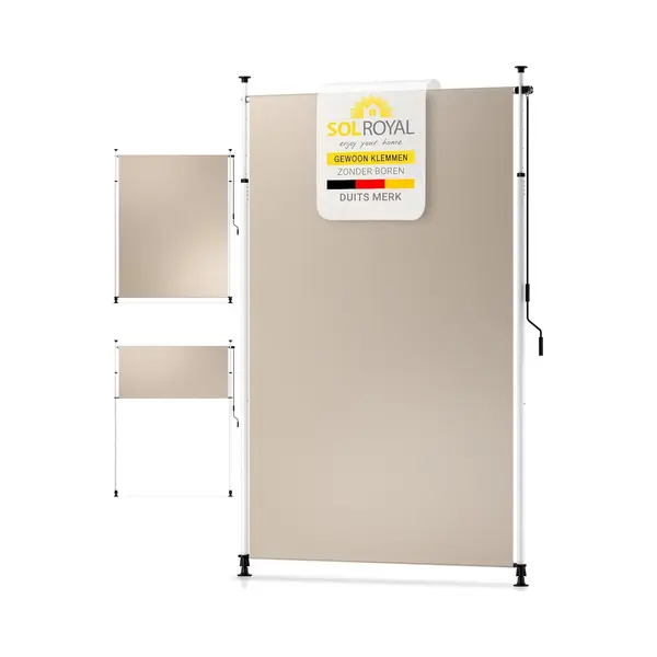 Sol Royal Balkonzonwering KM5 – Zonder Boren 200 X 310 Cm – Zichtbescherming & Zonwering Klemzonwering Verticale Zonwering Buiten Waterdicht – thumbnail