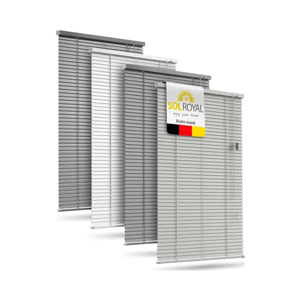 Sol Royal Aluminium Jaloezie Zonder Boren 120x175 Cm Incl. Klemsteunen – Aluminium Jaloezie Binnen Voor Ramen 120 Cm Breed, 25 Mm Lamellen – thumbnail
