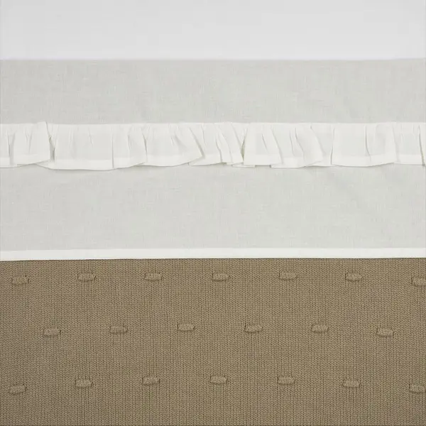 Laken Babybedje Meyco Ruffle Offwhite thumbnail