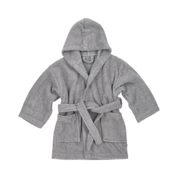 Meyco Baby Uni Badjas - Badstof - Grey - 86/92 thumbnail