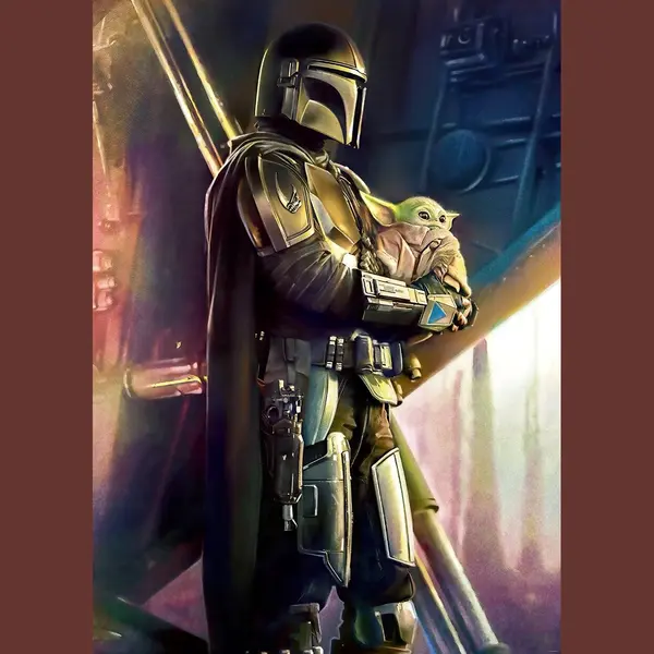 Komar Fotobehang - Mandalorian Savior 200x280cm - Vliesbehang thumbnail