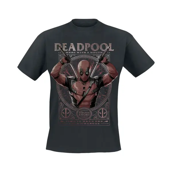 Deadpool Maximum Effort T-Shirt Schwarz In S thumbnail