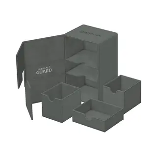 Ultimate Guard Twin Flip`n`Tray 160+ XenoSkin Monocolor Grau