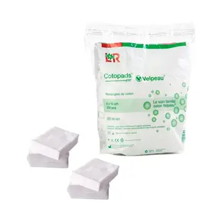 Lohmann&Rauscher Cotopads - Multifunctionele Verzorgingspads Uit Superzacht Katoen - 8 X 10cm