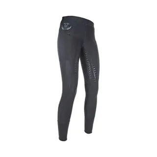 Hkm Erwachsene Reitleggings-Mesh-Silikon-Vollbesatz9100 Schwarz36/38 Hose, 9100 Schwarz, 36/38