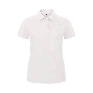 B&C, Ladies` Piqué Polo Shirt Id.001 Women PWI11, Größe, L;Farbe, White
