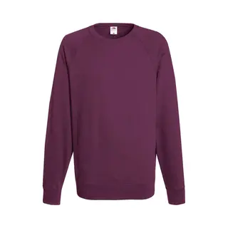 Fruit Of The Loom Sweater Raglan Sweat Ronde Hals Bordeaux Maat M