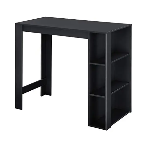 En.casa Bartisch, »Danderyd« 120x60x106 Cm Mit 3 Ablagefächern Schwarz thumbnail