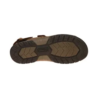 Waldläufer Herren Trekkingsandalen Harald Sandale Leder-/Textilkombination Wandern Bequem Outdoor Uni Braun Bequem Trekking Wandern Sommer