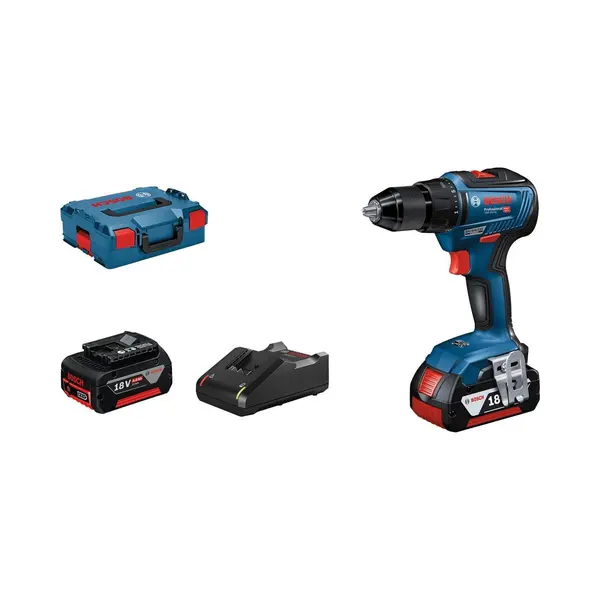 Bosch 06019H5200 Gsr 18V-55 Cordless Drill Brushless 18V Li-ion + ... thumbnail