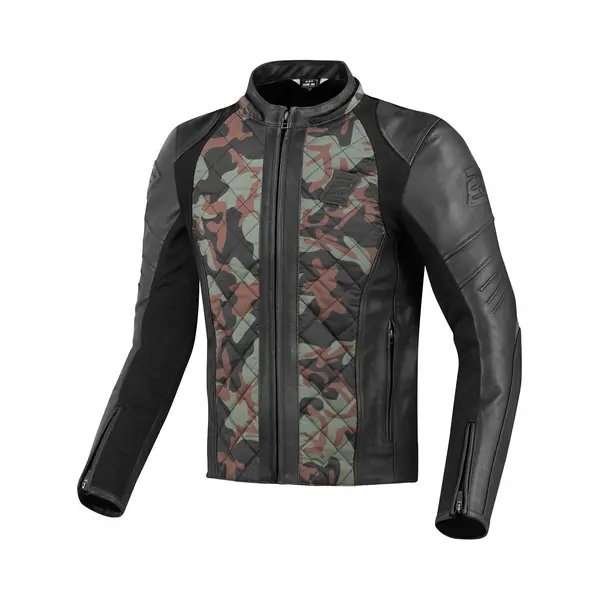 Bogotto Radic Leren / Textiele Motorjas Groen - Maat Xl - Jas thumbnail