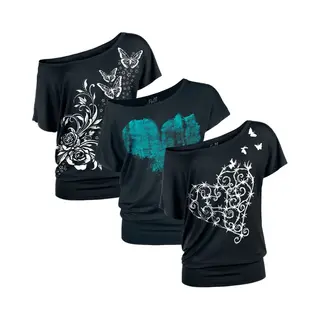 Full Volume By Emp Can You Read My Mind T-Shirt Schwarz In S