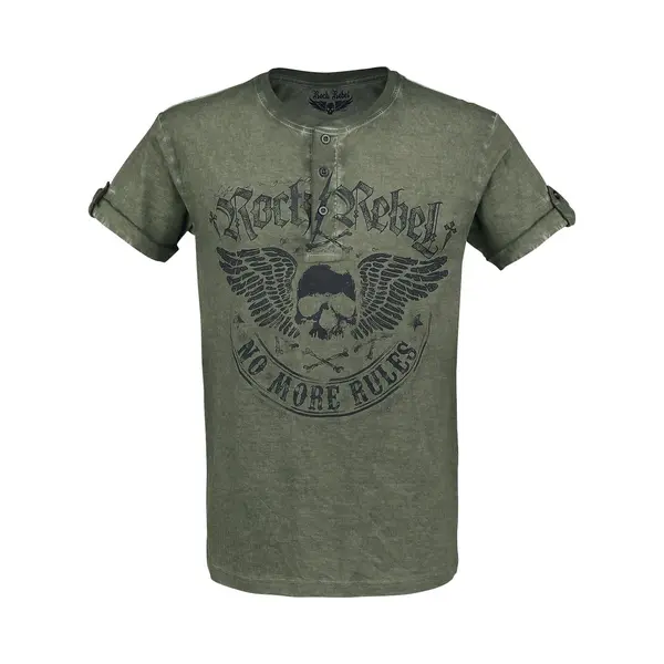Rock Rebel By Emp Back For More T-Shirt Olive thumbnail