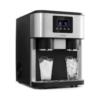 Klarstein Eiswürfelmaschine Eiszeit Crush, Eiswürfelmaschine Mit Crushed Ice Eiswürfelbereiter Ice Cube Maker