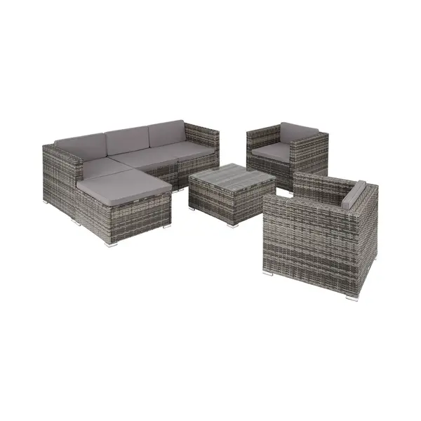 TecTake 404785 outdoor furniture set Grey thumbnail