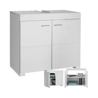 TecTake 405365 opbergkast voor de badkamer