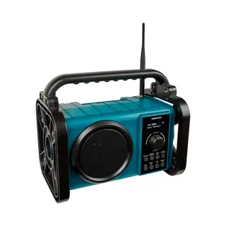 Medion E66877 - Bouwradio - Dab+ - Fm - Bluetooth 5.0 - spatwaterdicht (IP44) - Robuuste behuizing - Led-werklamp - 5 W Rms