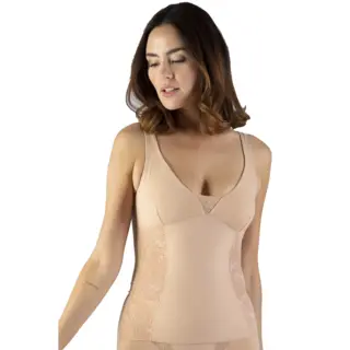Nina Von C Corrigerend Hemd Katoen - Kant - 38 - Beige