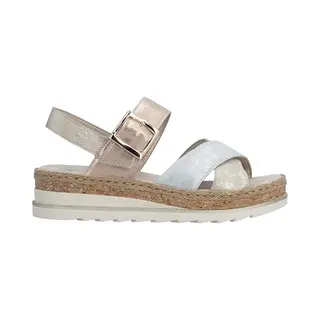 Rieker Women's Wedge Sandal - Metallic | V7951-90