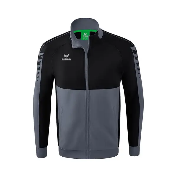 Erima Unisex Kinder Six Wings Worker Jacke (1032229), Slate Grey/schwarz, 164 thumbnail
