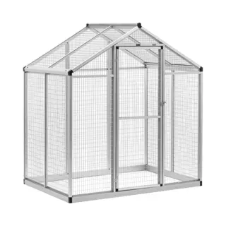 Wiesenfield Wie-Bc-200 Bird Aviary Aluminium 122 X 178 X 195 Cm Outdoor Aviary Outdoor Bird Aviary Outdoor Bird Cage Aviary Aluminium