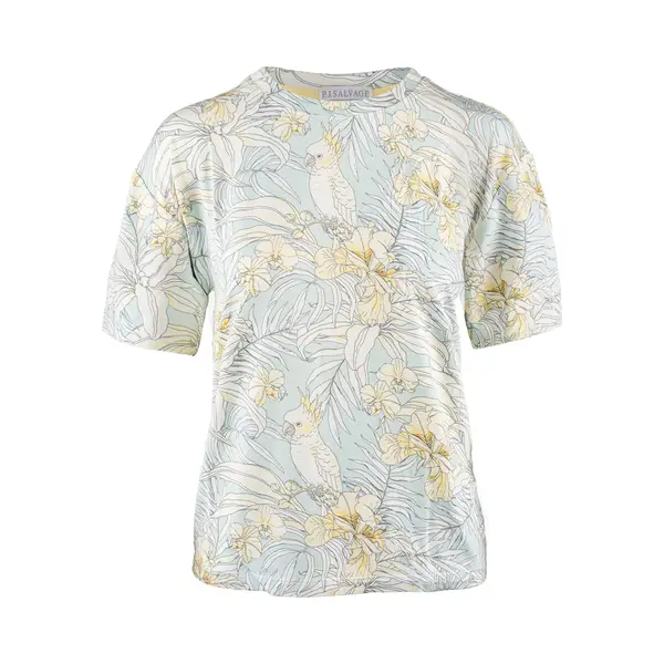 Pj Salvage Shirt 'Cocktail Hour' Pastelblauw / Mintgroen thumbnail