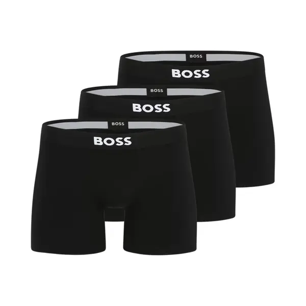 Boss Boxershorts Zwart / Wit thumbnail