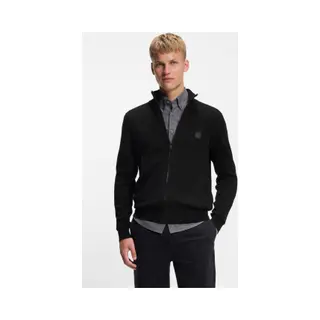 BOSSvoor Mannen. 50543692 Kanozip Jas Zwart (Xl), Casual, Katoen