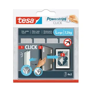 Tesa Powerstrips Click L Montageplaatje