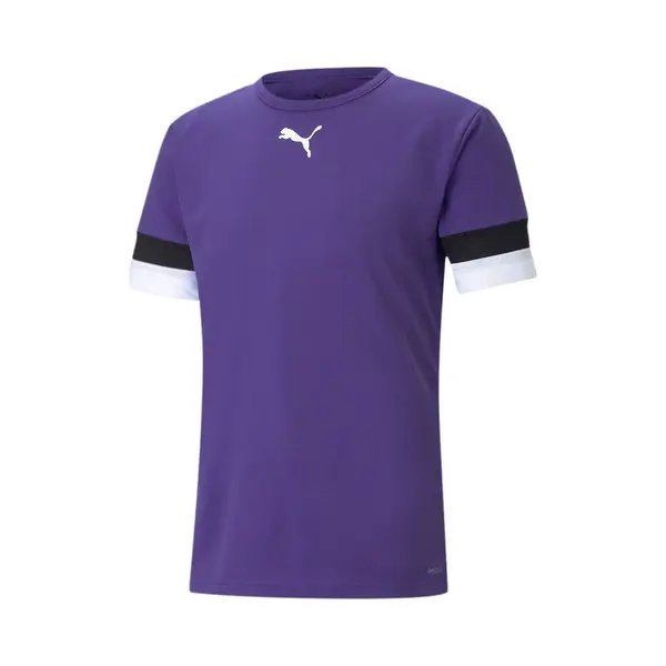 Puma Herren Fußball Teamrise Trikot Lila Schwarz Weiß Gr L T-Shirt, Weiß, L Eu thumbnail
