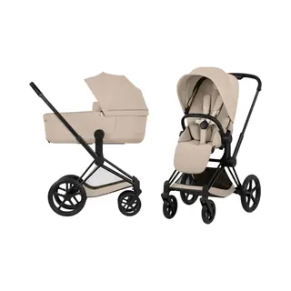 Cybex Platinum E-Priam Comfort Set- Cozy Beige + Matt Black