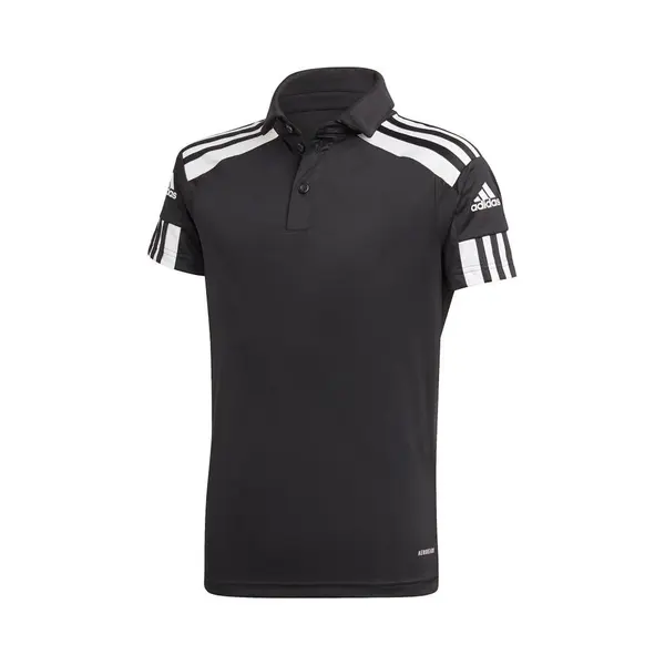 Adidas Unisex Kinder Squadra 21 Polo Shirt, Black / White, 9-10 Years thumbnail