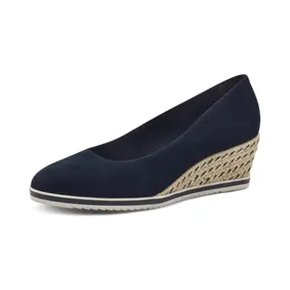 Tamaris Leather Wedge pumps Unisex Rot