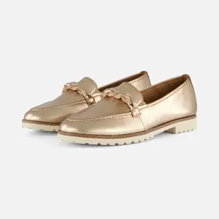 Tamaris Leather Slipper Unisex Bronze