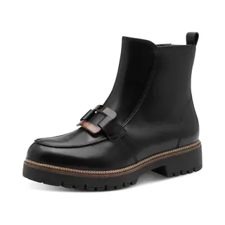 Tamaris Leather Bootie Unisex Schwarz