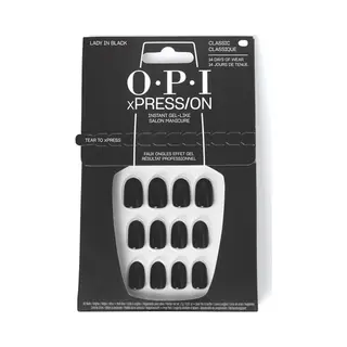 Opi xPRESS/On Fingernägel Schwarz Einfarbig 30 Stück(e) Sichtverpackung