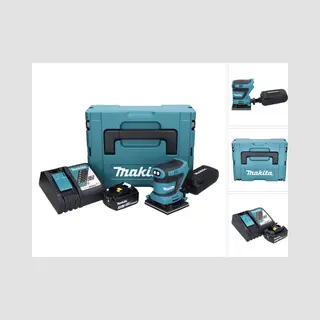 Makita Dbo 480 RT1J Akku Schwingschleifer 18 V 112 X 102 Mm + 1x Akku 5, 0 Ah + Ladegerät + Makpac