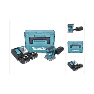Dbo 484 Rfj Akku Schwingschleifer 18 V 112 X 102 Mm + 2x Akku 3, 0 Ah + Ladegerät + Makpac - Makita