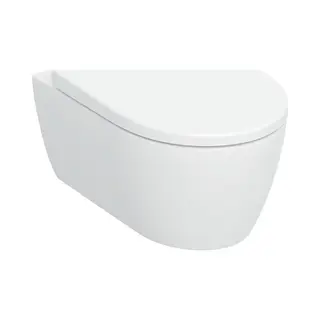 Geberit ICon Wandclosetset - 53x35cm - Diepspoel - Rimless - TurboFlush - KeraTect - Softclose En Quickrelease Zitting - Glans Wit