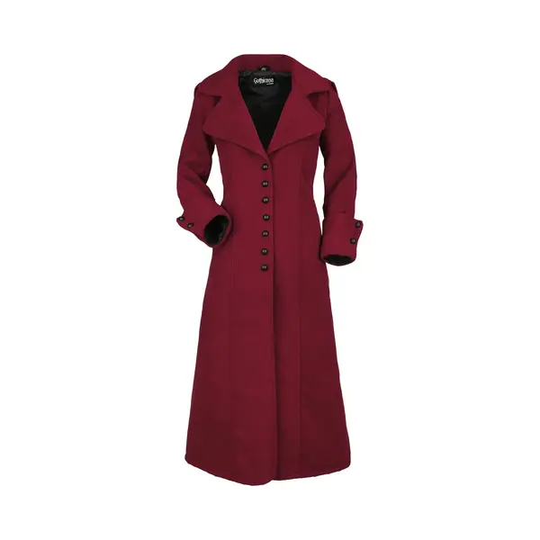 Gothicana By Emp - Gothic Lange Jassen - Desdemona - S Tot Xxl - Voor Vrouwen - Rood thumbnail
