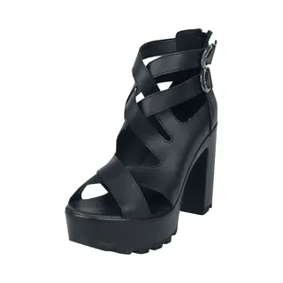 Black Premium By Emp High Heels With Straps High Heel Black